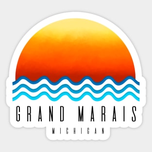 Grand Marais Michigan Sticker